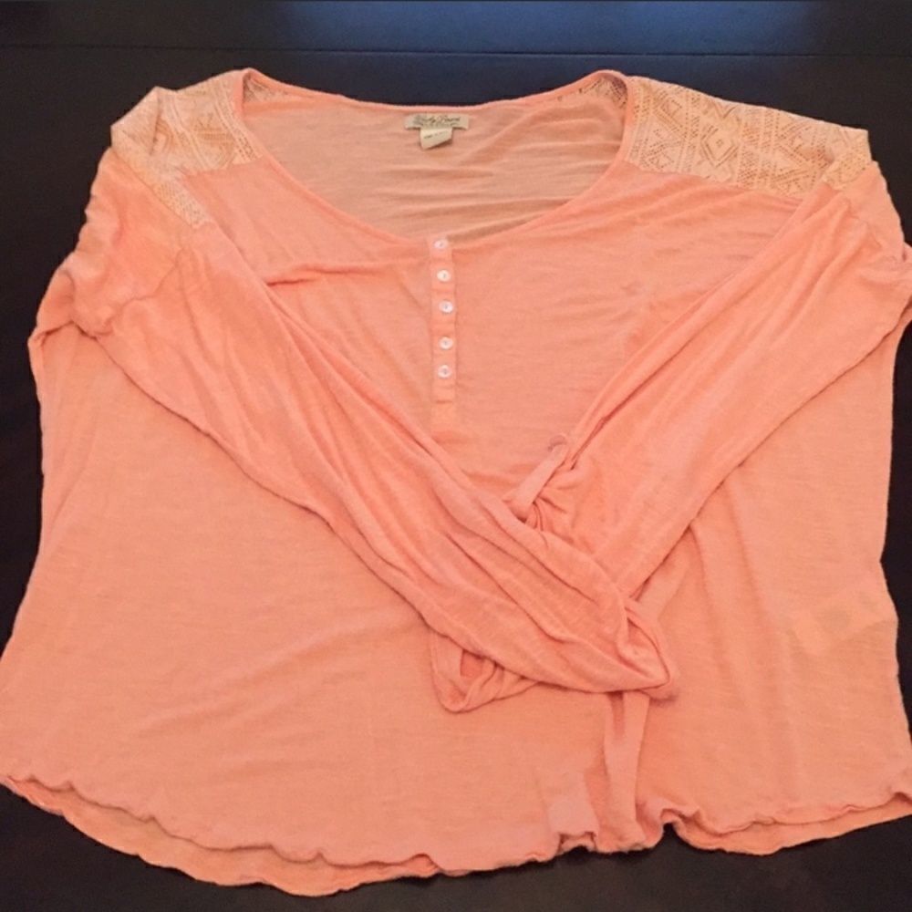 Lucky Brand XL Peach Top Lace - Picture 12 of 16